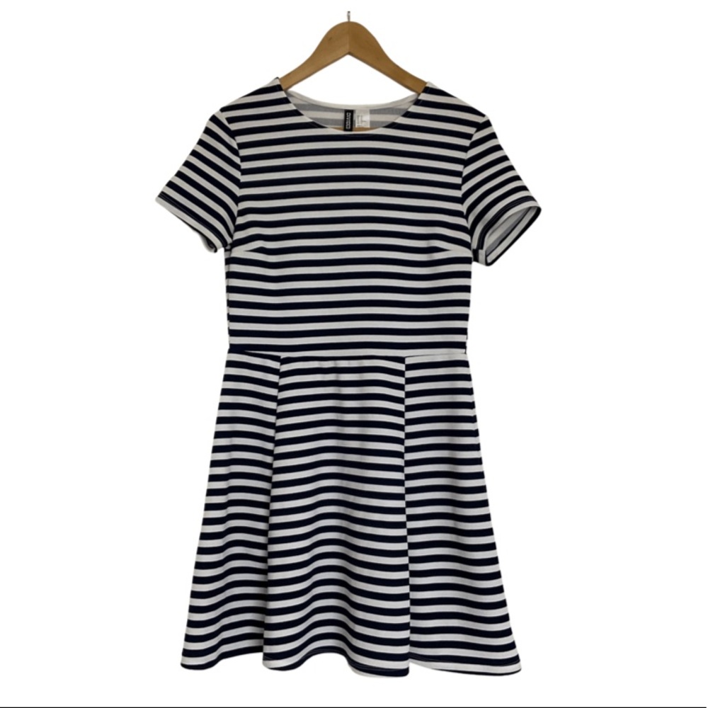 H&M Nautical Dress - Navy & White
